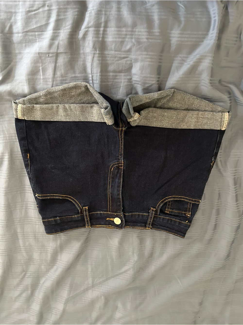 Classic Dark Blue Women's High-Rise Jeans